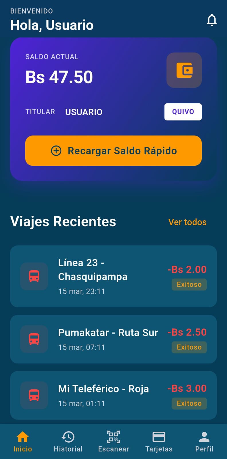 Abre la app QUIVO